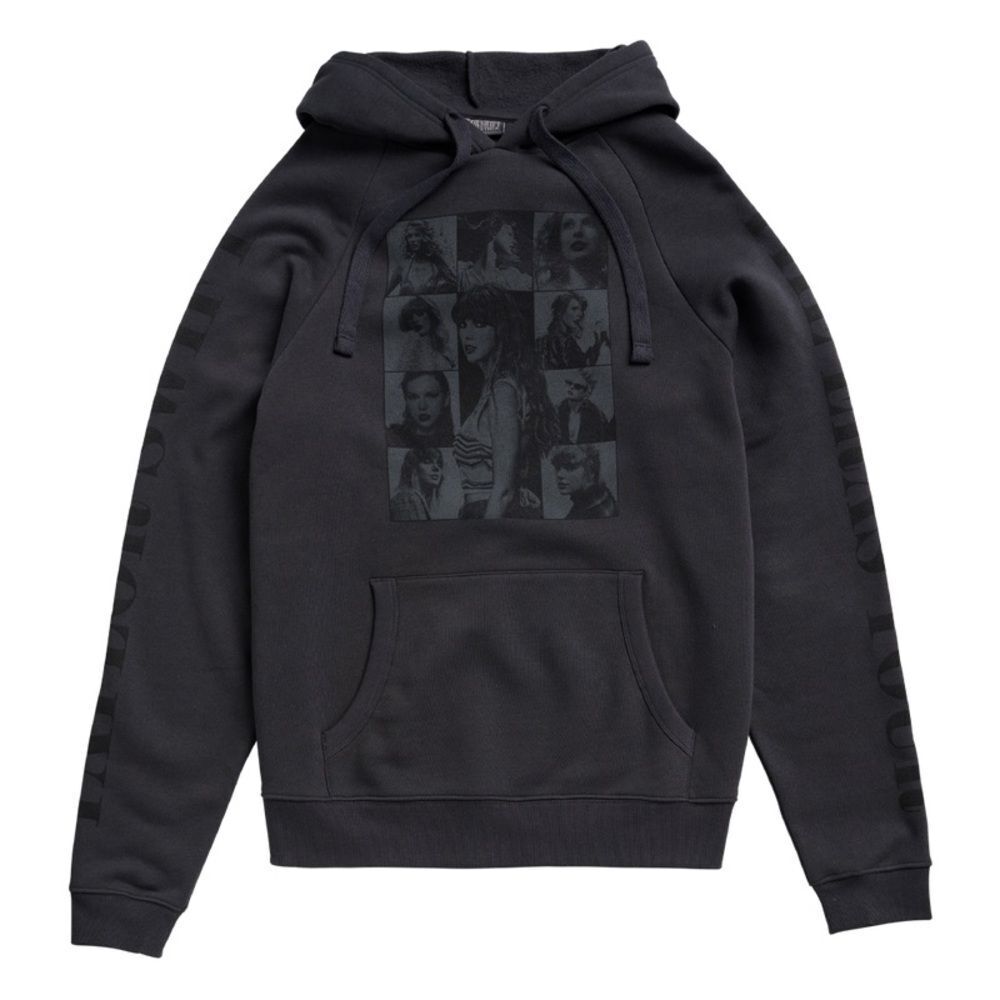 Taylor Swift Black Eras Tour Hoodie Sweatshirt pullover size medium oversized